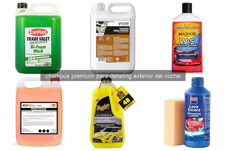 Características esenciales de un champú premium para detailing