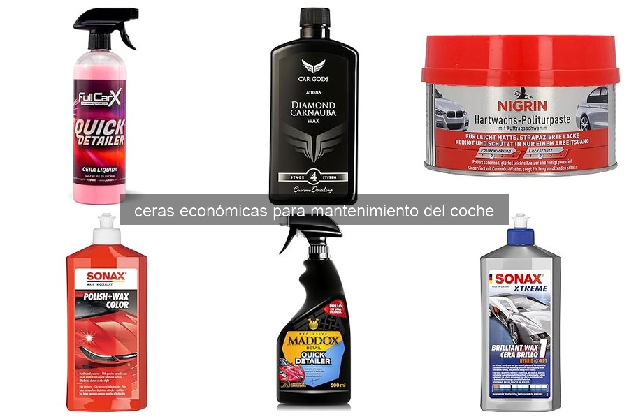 Ceras económicas para el mantenimiento del coche: ¿Qué son?