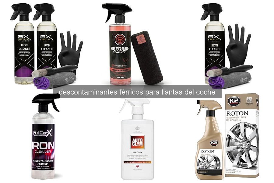 Cómo aplicar descontaminante férrico en llantas correctamente