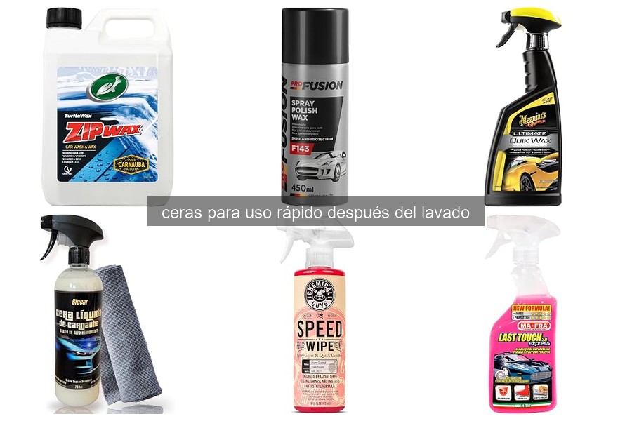 Cómo aplicar la cera para uso rápido después del lavado