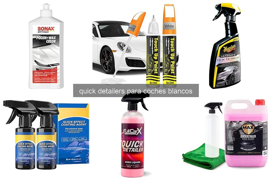Cómo aplicar quick detailers en coches blancos para un brillo intenso