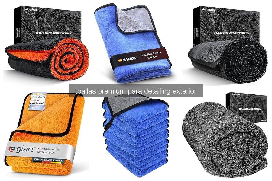 Cómo cuidar toallas premium para detailing exterior