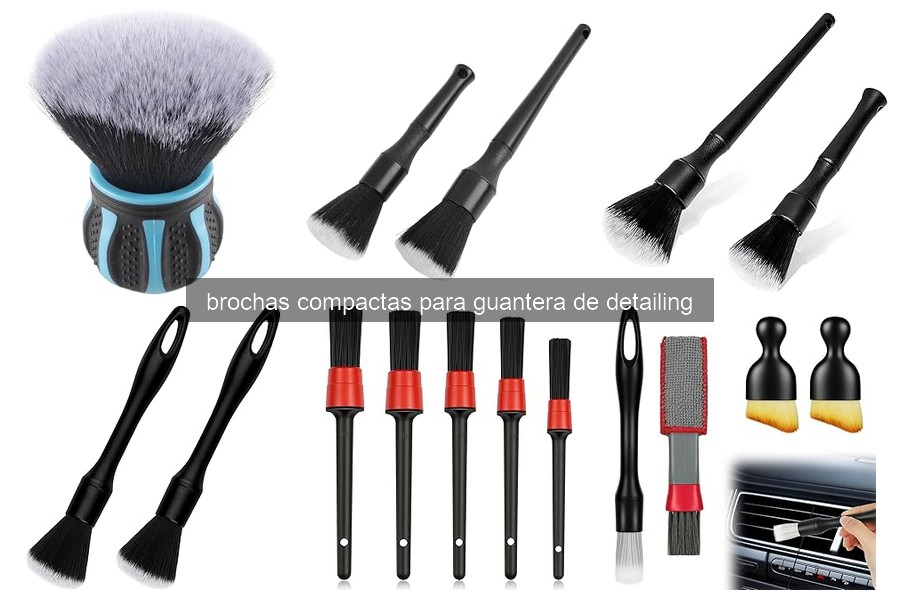 Cómo elegir la brocha compacta ideal para detailing de coche