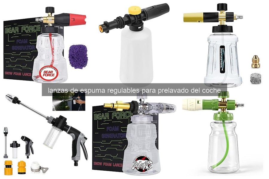 Cómo elegir la mejor lanza de espuma regulable para tu coche