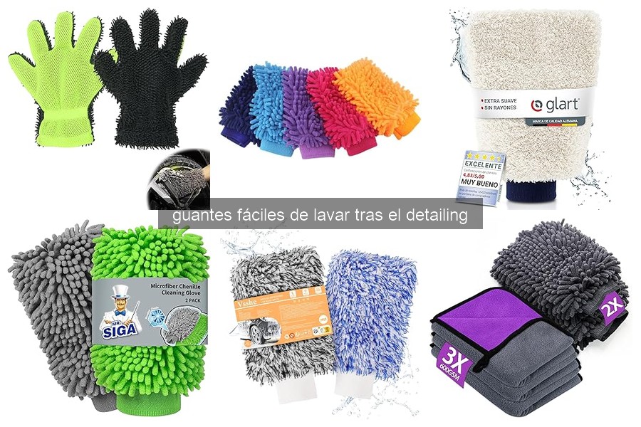 Cómo limpiar y mantener guantes de detailing fácilmente