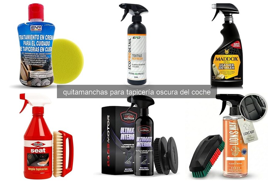 Cómo quitar manchas difíciles de la tapicería oscura del coche