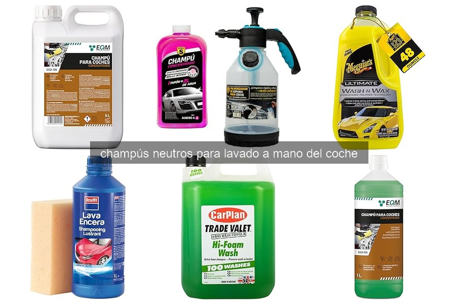 Cómo usar correctamente champús neutros para lavar el coche
