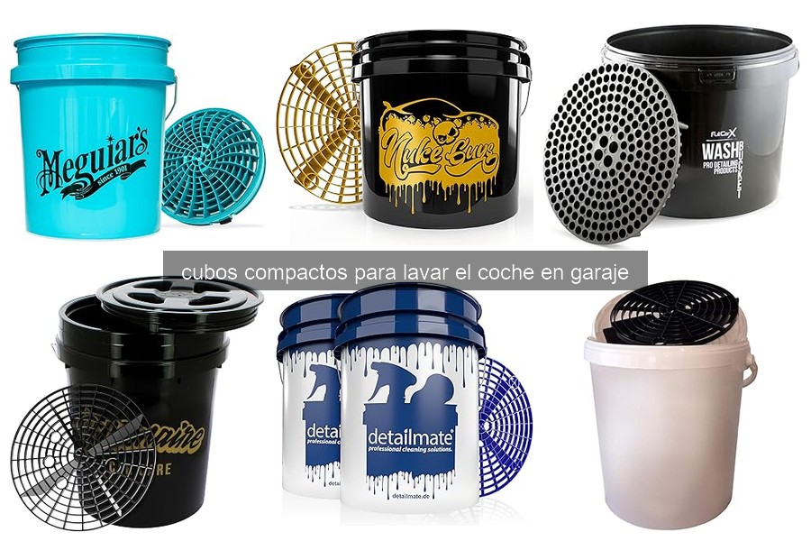 Cómo usar correctamente un cubo compacto para lavar el coche