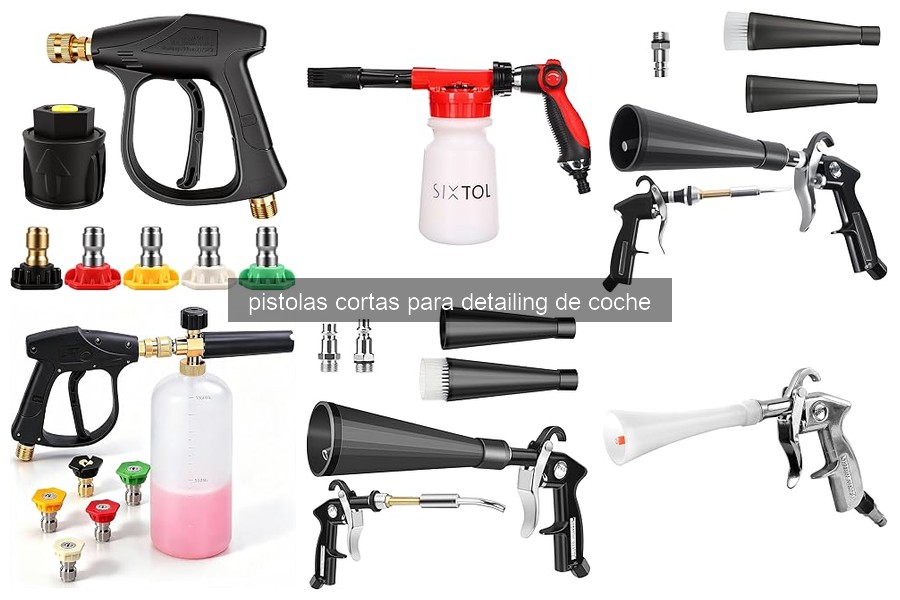 Cómo usar eficazmente una pistola corta para detailing de coche