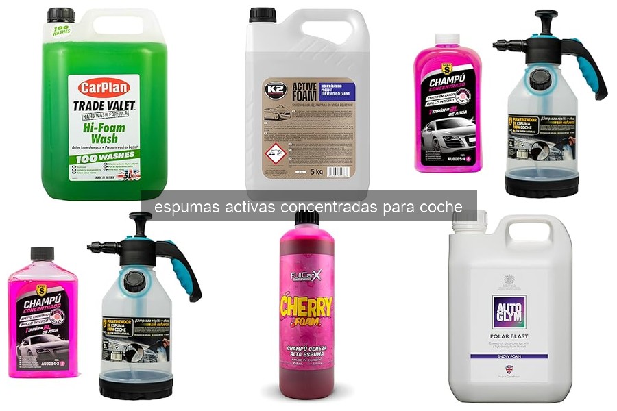 Cómo usar espumas activas concentradas para tu coche