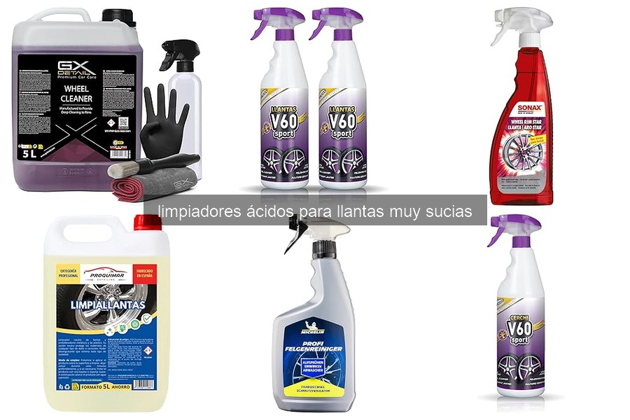 Cómo usar limpiadores ácidos para llantas sucias