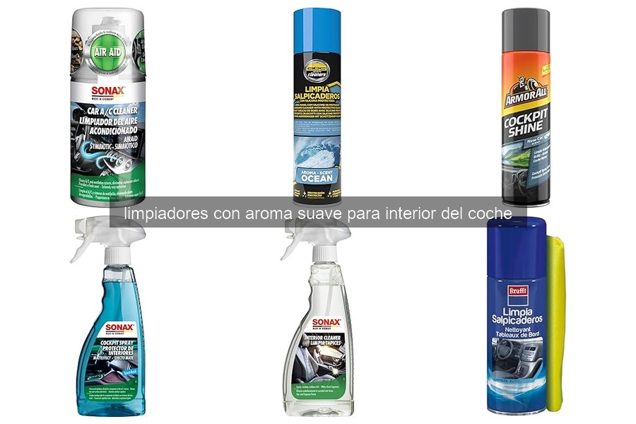 Cómo usar limpiadores con aroma suave en el interior del coche