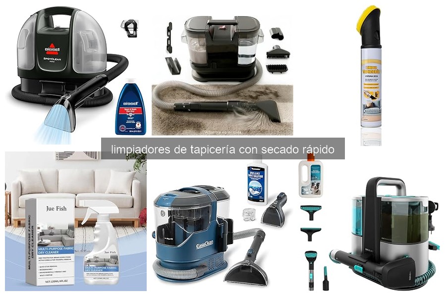 Cómo usar limpiadores de tapicería con secado rápido eficazmente