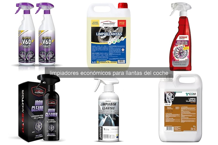 Cómo usar limpiadores económicos para llantas de coche