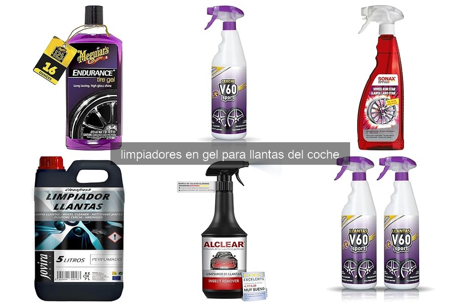 Cómo usar limpiadores en gel para llantas de coche