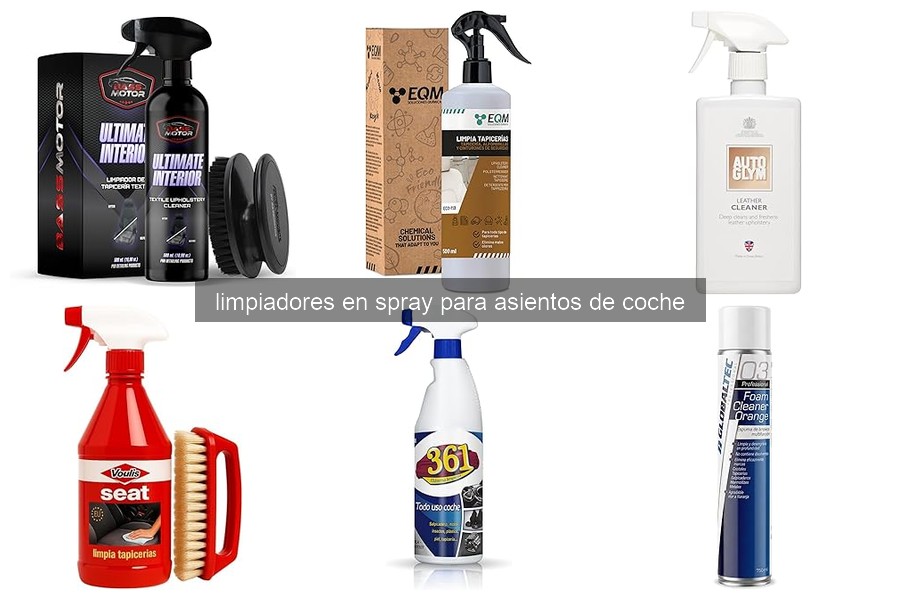 Cómo Usar Limpiadores en Spray para Asientos de Coche