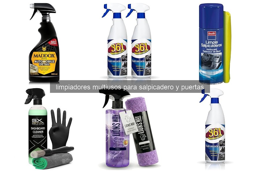 Cómo Usar Limpiadores Multiusos para Salpicadero y Puertas