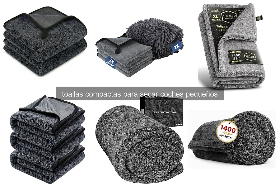 Cómo usar toallas compactas para secar coches pequeños