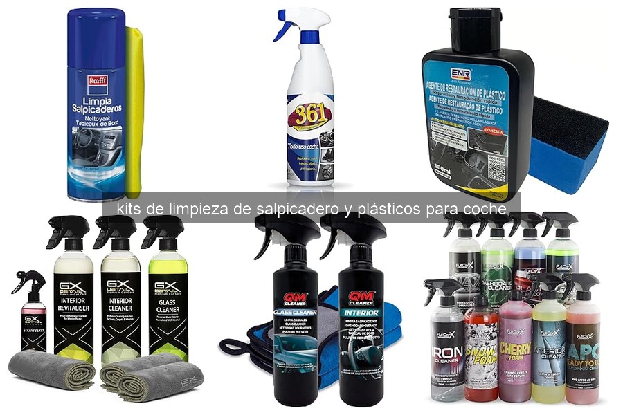 Cómo usar un kit de limpieza de salpicadero y plásticos