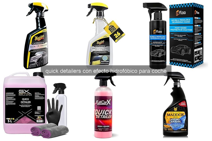 Cómo usar un quick detailer hidrofóbico para un acabado perfecto