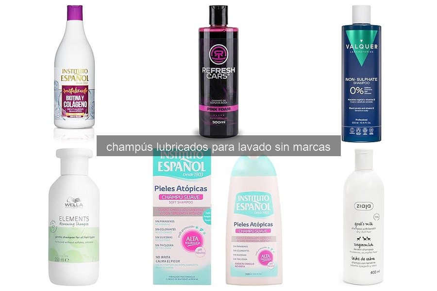 Cómo utilizar champús lubricados para lavado sin marcas
