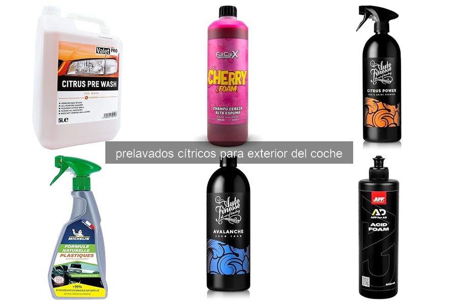 Cómo utilizar un prelavado cítrico en el exterior del coche