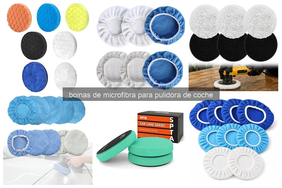 Comparativa de boinas de microfibra para pulidora de coche