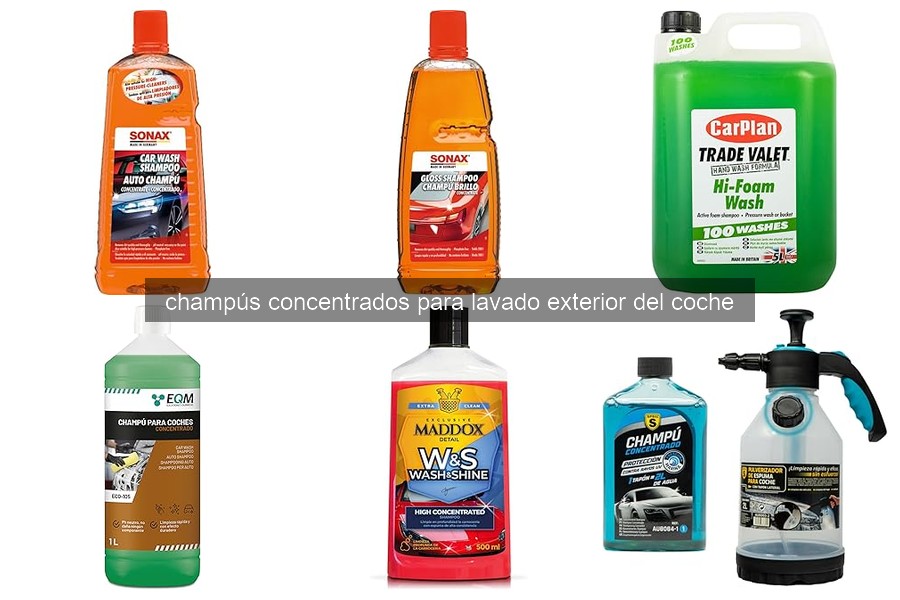 Comparativa de Champús Concentrados para Coche: ¿Cuál Elegir?