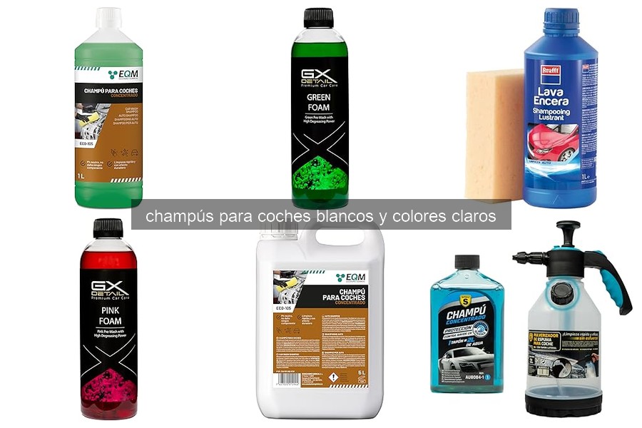 Comparativa de champús para coches blancos: ¿cuál elegir en 2026?