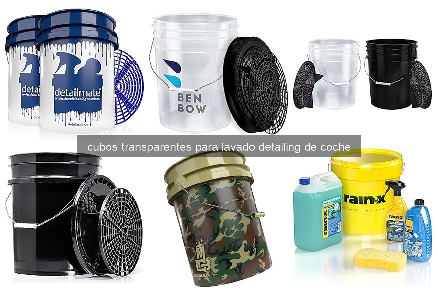 Comparativa de Cubos Transparentes para Lavado de Coche