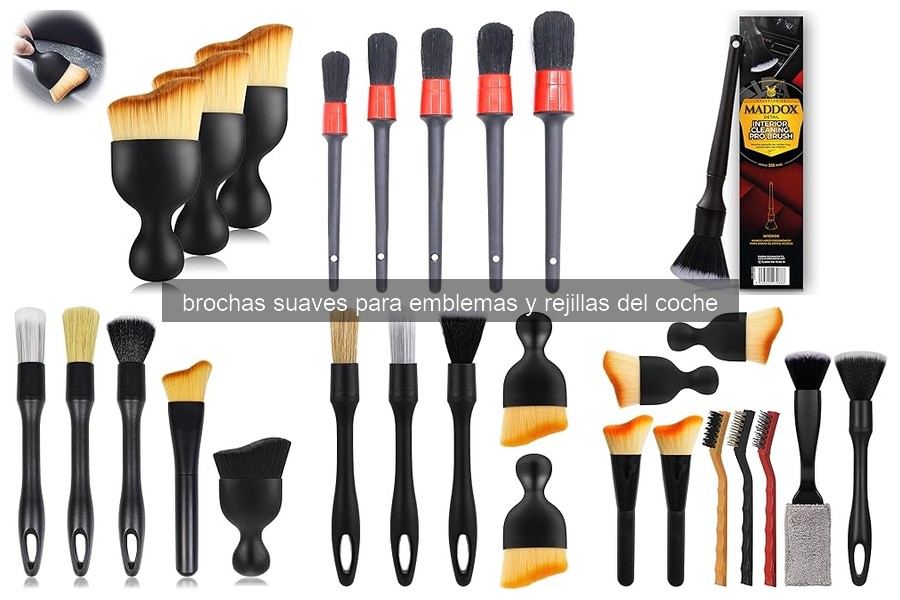 Comparativa de las Mejores Brochas Suaves para Emblemas y Rejillas