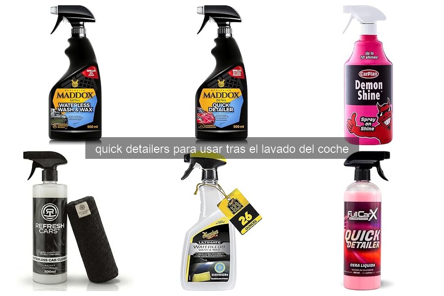 Comparativa de las Mejores Marcas de Quick Detailers 2026