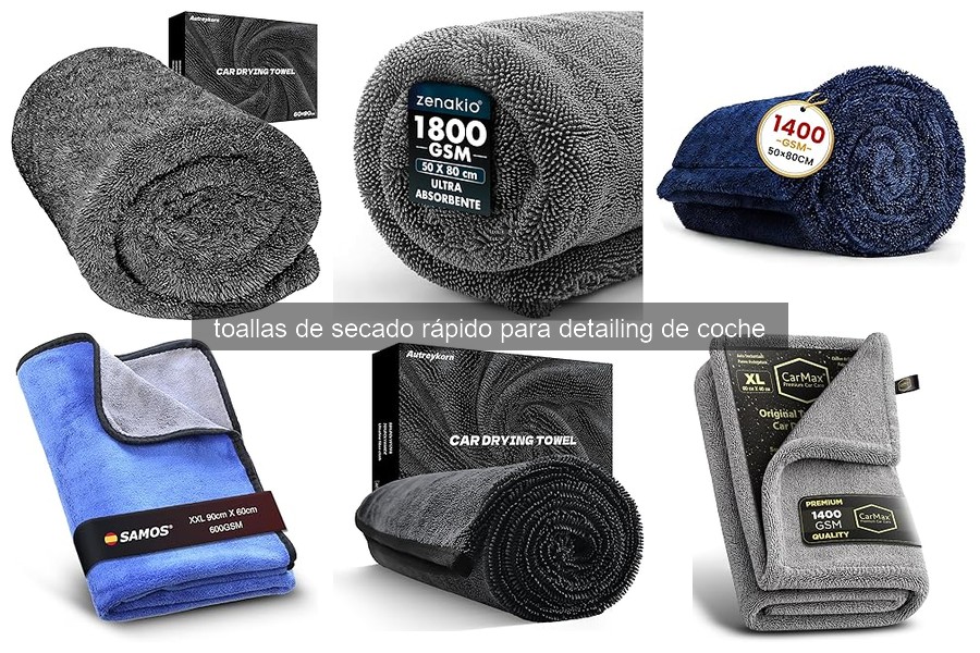 Comparativa de las Mejores Toallas de Secado Rápido para Detailing