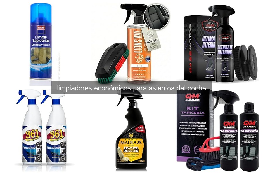 Comparativa de Limpiadores Económicos para Asientos de Coche