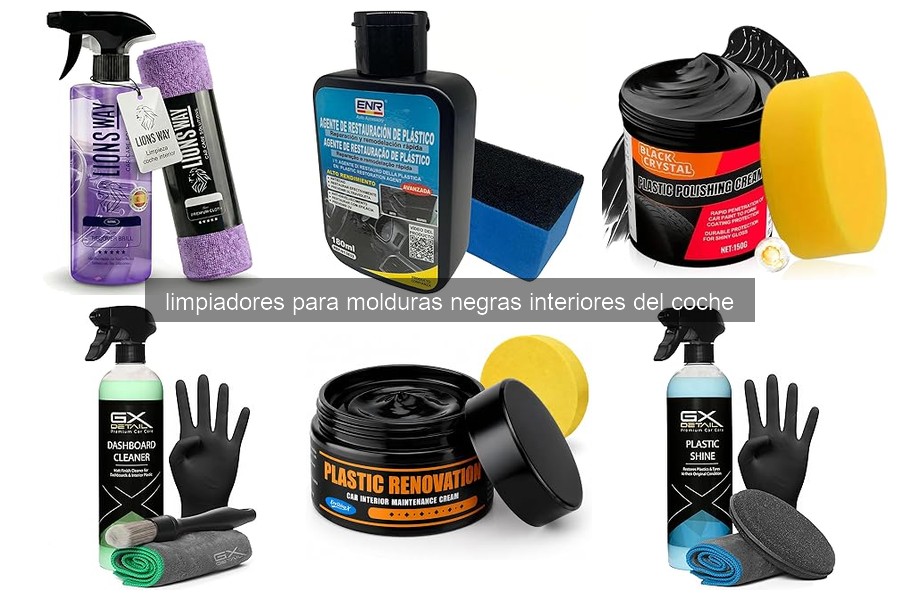 Comparativa de limpiadores para molduras negras del coche