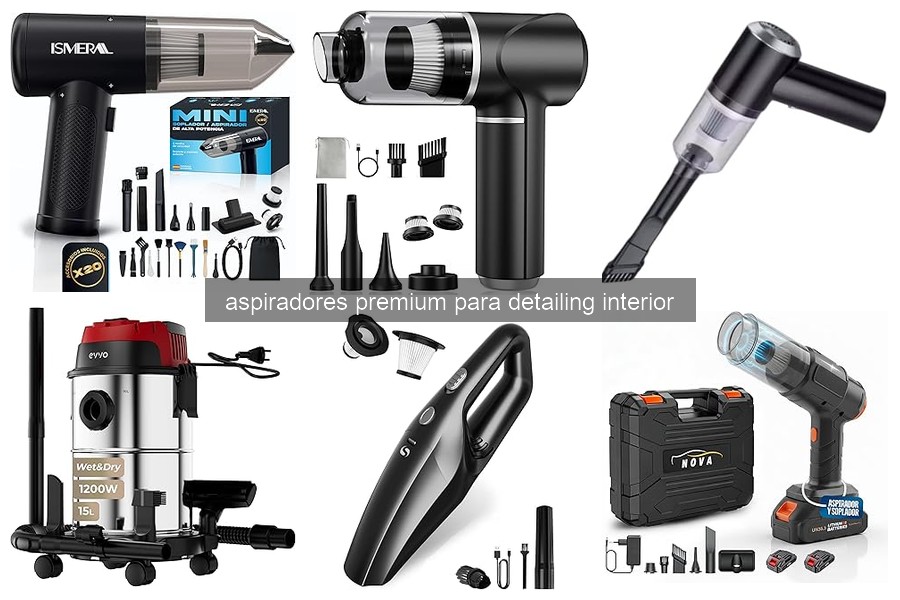 Comparativa de los mejores aspiradores premium para detailing 2023