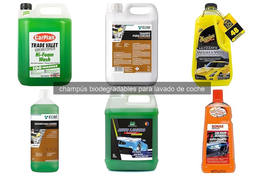 Comparativa de los Mejores Champús Biodegradables para Lavar el Coche