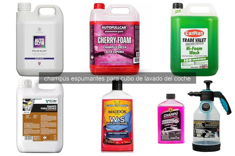 Comparativa de los Mejores Champús Espumantes para Coches