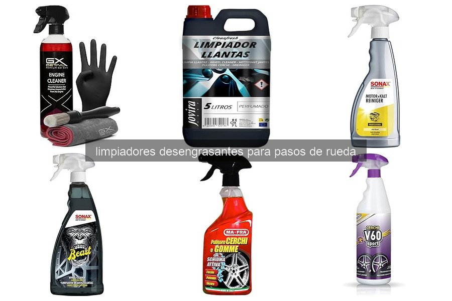Comparativa de los Mejores Limpiadores Desengrasantes para Pasos de Rueda