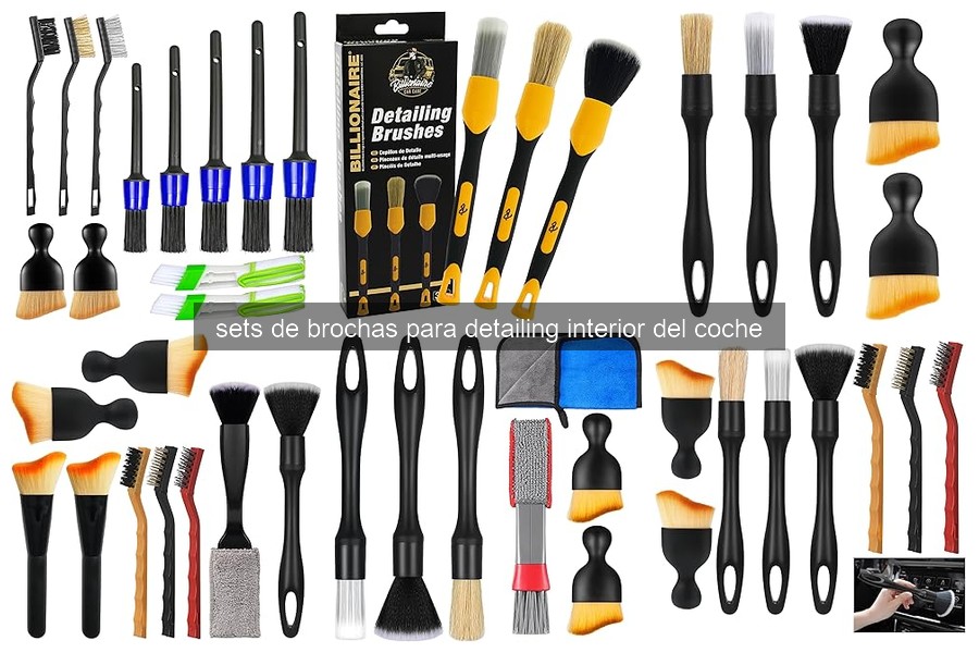 Comparativa de los Mejores Sets de Brochas para Detailing Interior