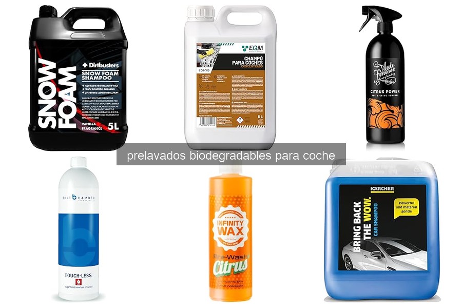 Comparativa de Prelavados Biodegradables para Coche en 2026