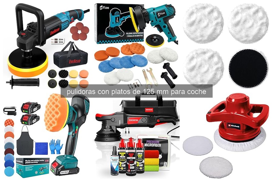 Comparativa de pulidoras con platos de 125 mm para coche