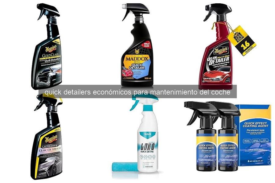 Comparativa de Quick Detailers Económicos 2023