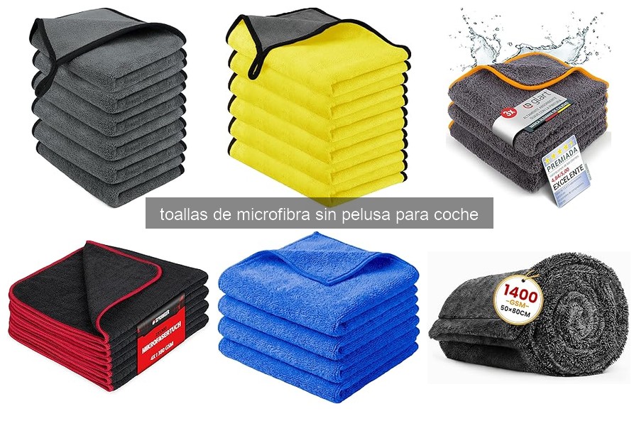 Descubre las toallas de microfibra sin pelusa para tu coche