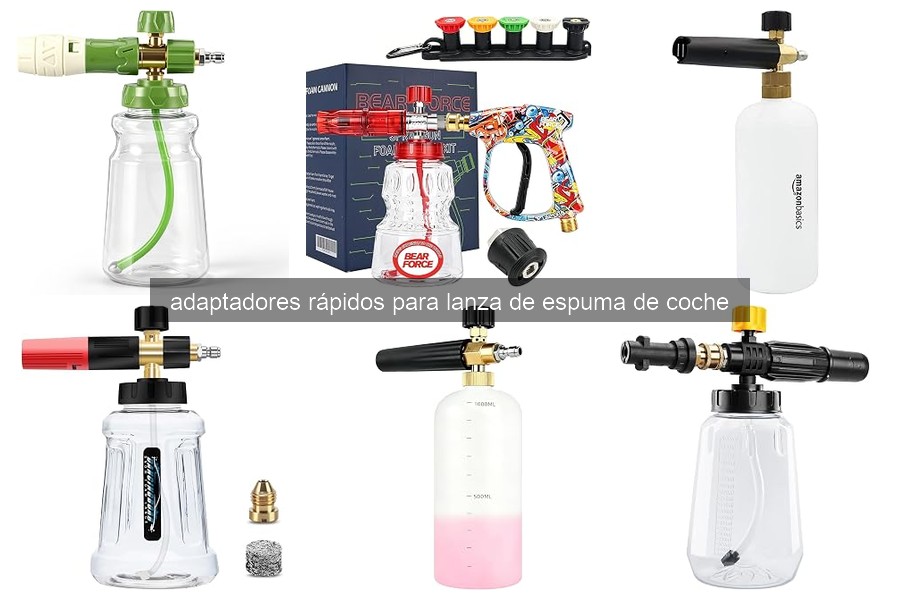 Descubre qué son los adaptadores rápidos para lanza de espuma