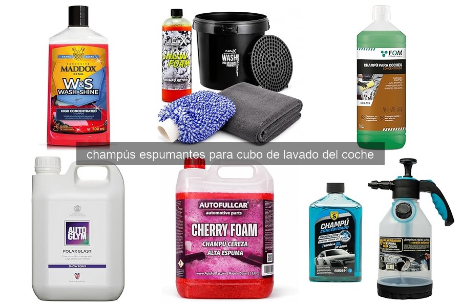 Descubre qué son los champús espumantes para lavar tu coche