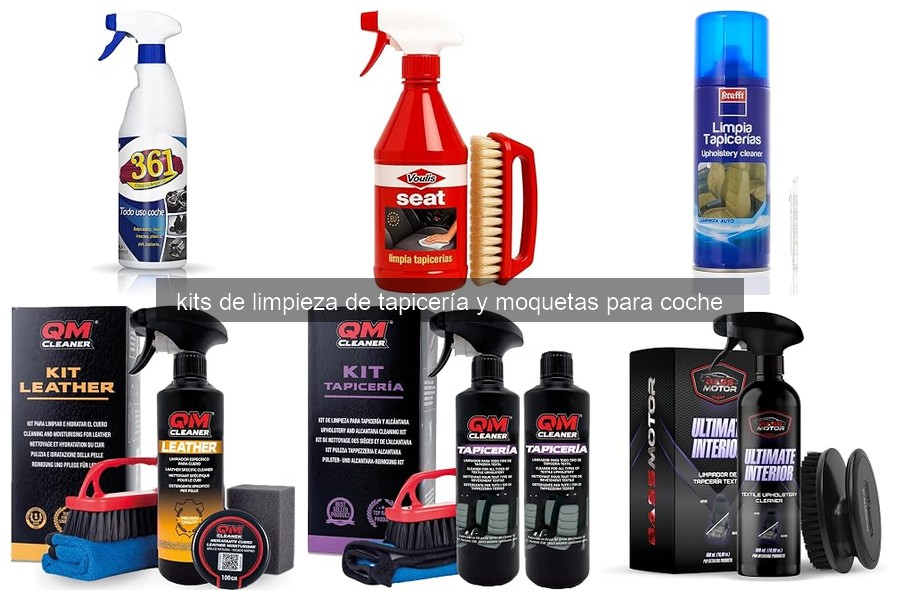 Descubre qué son los kits de limpieza de tapicería para coche