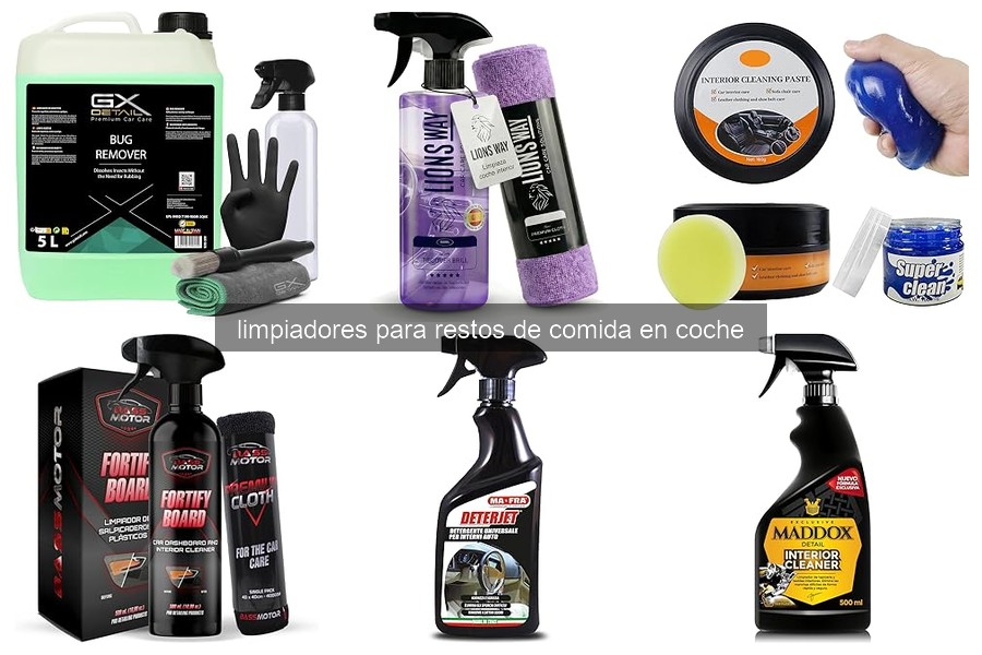 Errores comunes al limpiar comida en el coche y soluciones