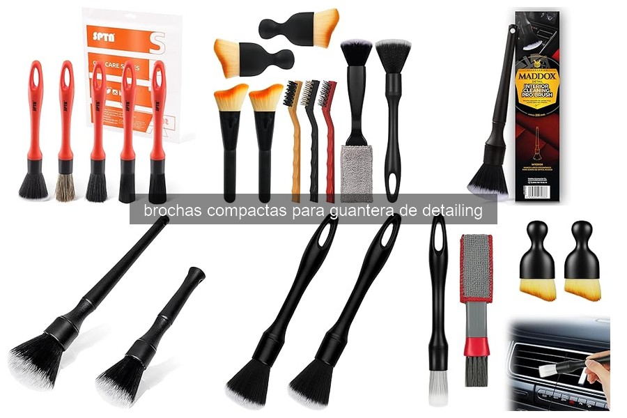 Errores comunes al usar brochas compactas para detailing