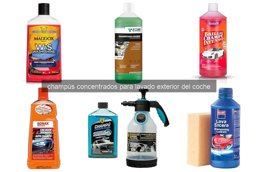 Errores comunes al usar champús concentrados para coches